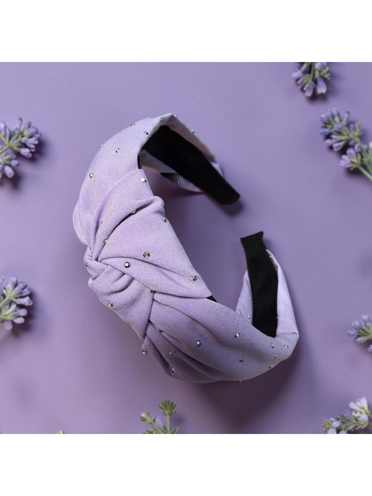 Op.91 fioletowa opaska z cyrkoniami