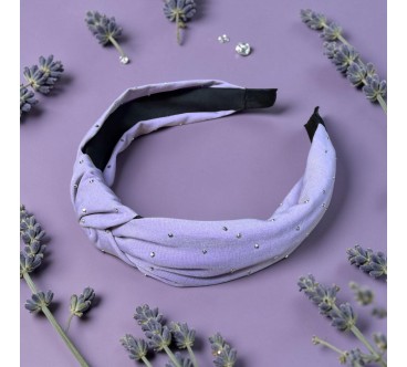 Op.91 fioletowa opaska z cyrkoniami