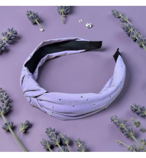 Op.91 fioletowa opaska z cyrkoniami