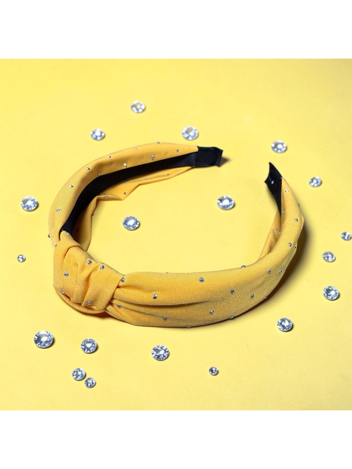 Op.91 Żółta opaska z cyrkoniami