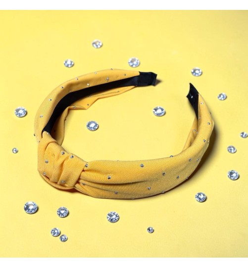 Op.91 Żółta opaska z cyrkoniami