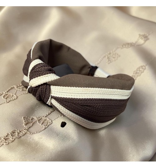 Op.301Piękna stylowa opaska brązowa