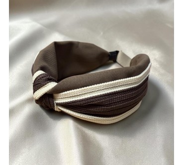 Op.301Piękna stylowa opaska brązowa