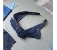 op.93 Opaska jeans granatowa
