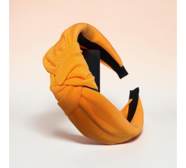 op.63 Opaska Pomarańczowa-neon +gumka kokardka