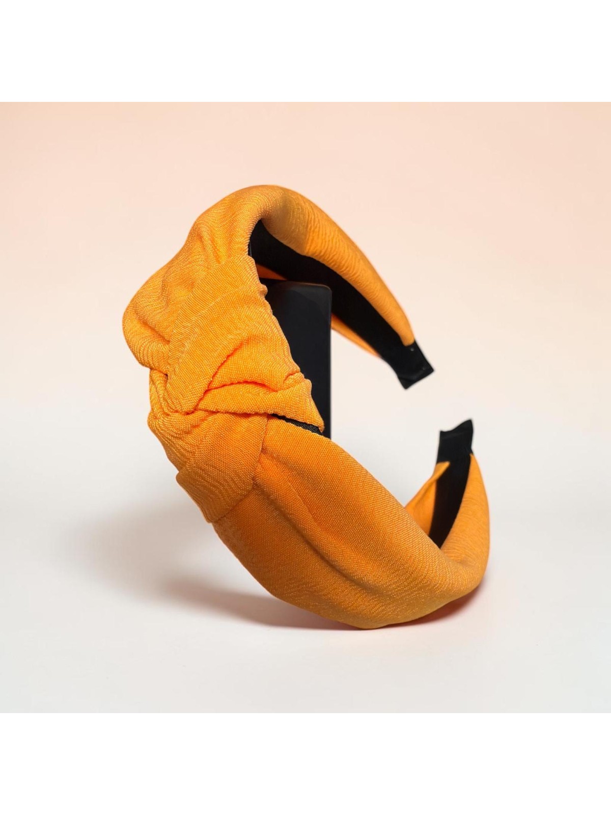 op.63 Opaska Pomarańczowa-neon +gumka kokardka