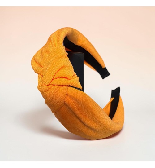 op.63 Opaska Pomarańczowa-neon +gumka kokardka