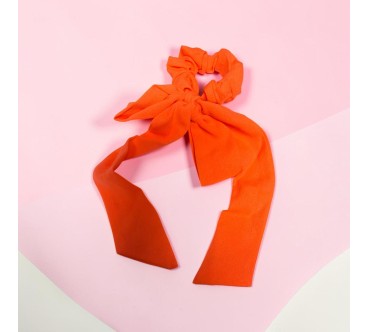 op.63 Opaska Pomarańczowa-neon +gumka kokardka