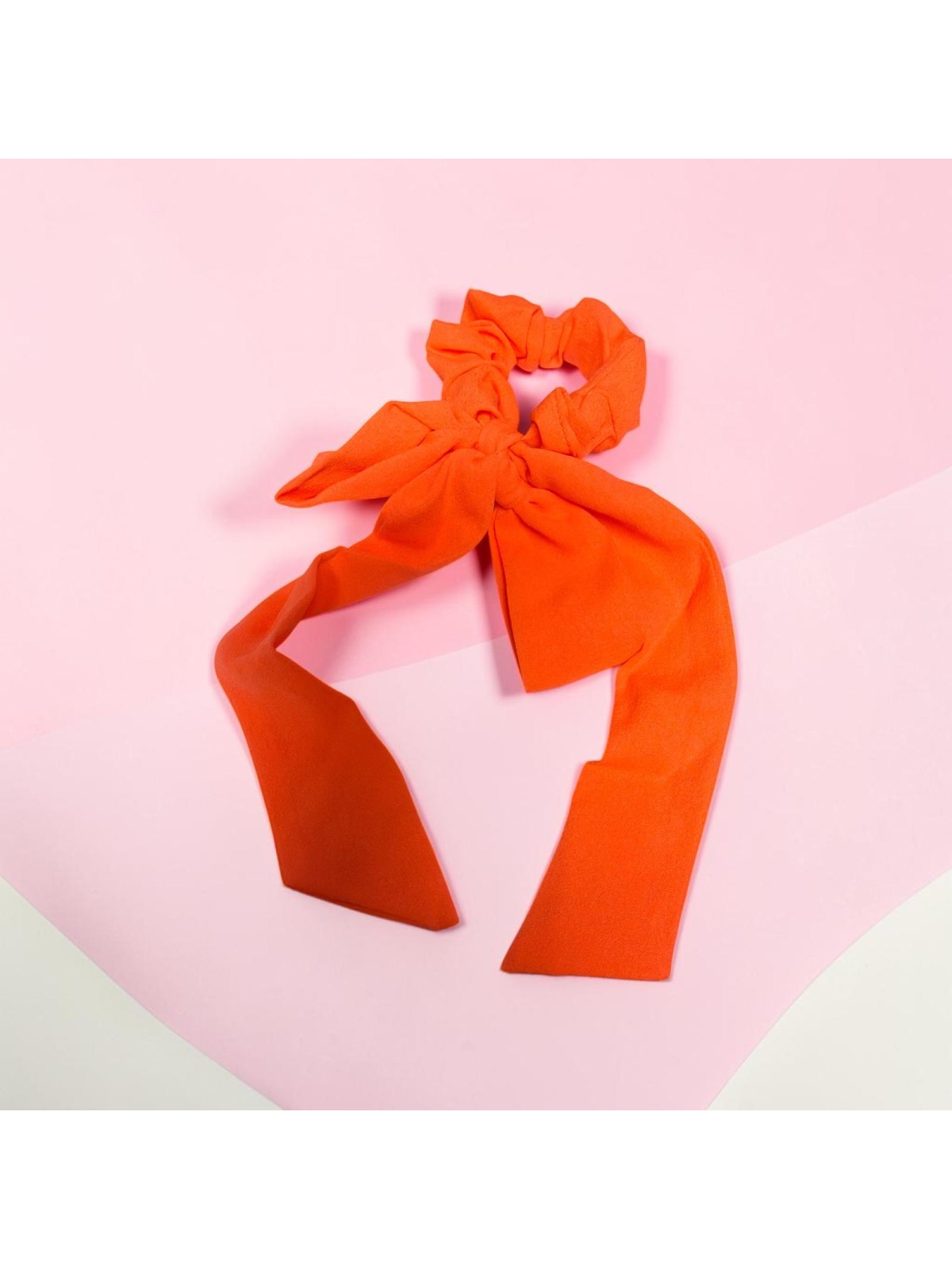 op.63 Opaska Pomarańczowa-neon +gumka kokardka