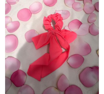 Op.65 Opaska Różowa + gumka kokardka