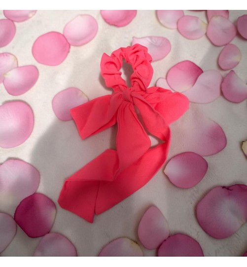 Op.65 Opaska Różowa + gumka kokardka