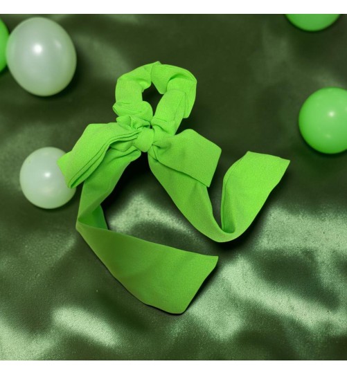 Op.66 Opaska Zielona + gumka kokardka