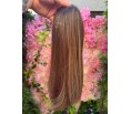 T3 Mini Topper Ciemny blond z pasemkami blond
