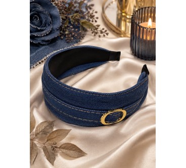 Op 106 Opaska jeans ciemna