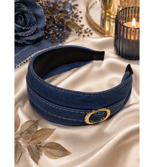 Op 106 Opaska jeans ciemna