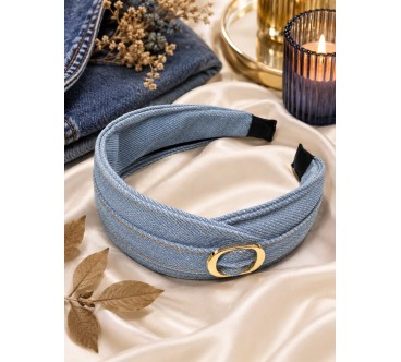 OP 106 Opaska jeans ciemna