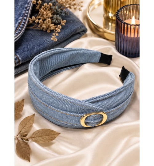 OP 106 Opaska jeans ciemna