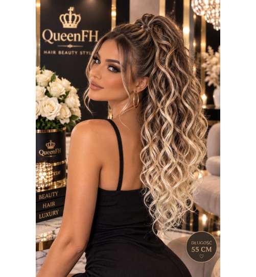 Kuc H24 z klamerką OMBRE BRĄZ Z CIEMNYM BLONDEM W CHŁODNEJ TONACJI Z KOŃCÓWKĄ JASNEGO BLOND
