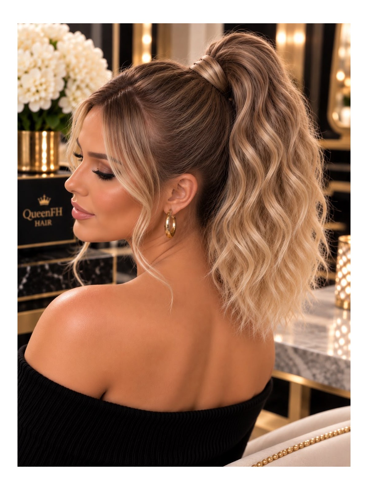 Kuc M1-Ombre ciemny blond z odcieniem ciemnego beżowego blondu 40 cm Kuc M1-Ombre ciemny blond z odcieniem ciemnego beżowego blondu 40 cm