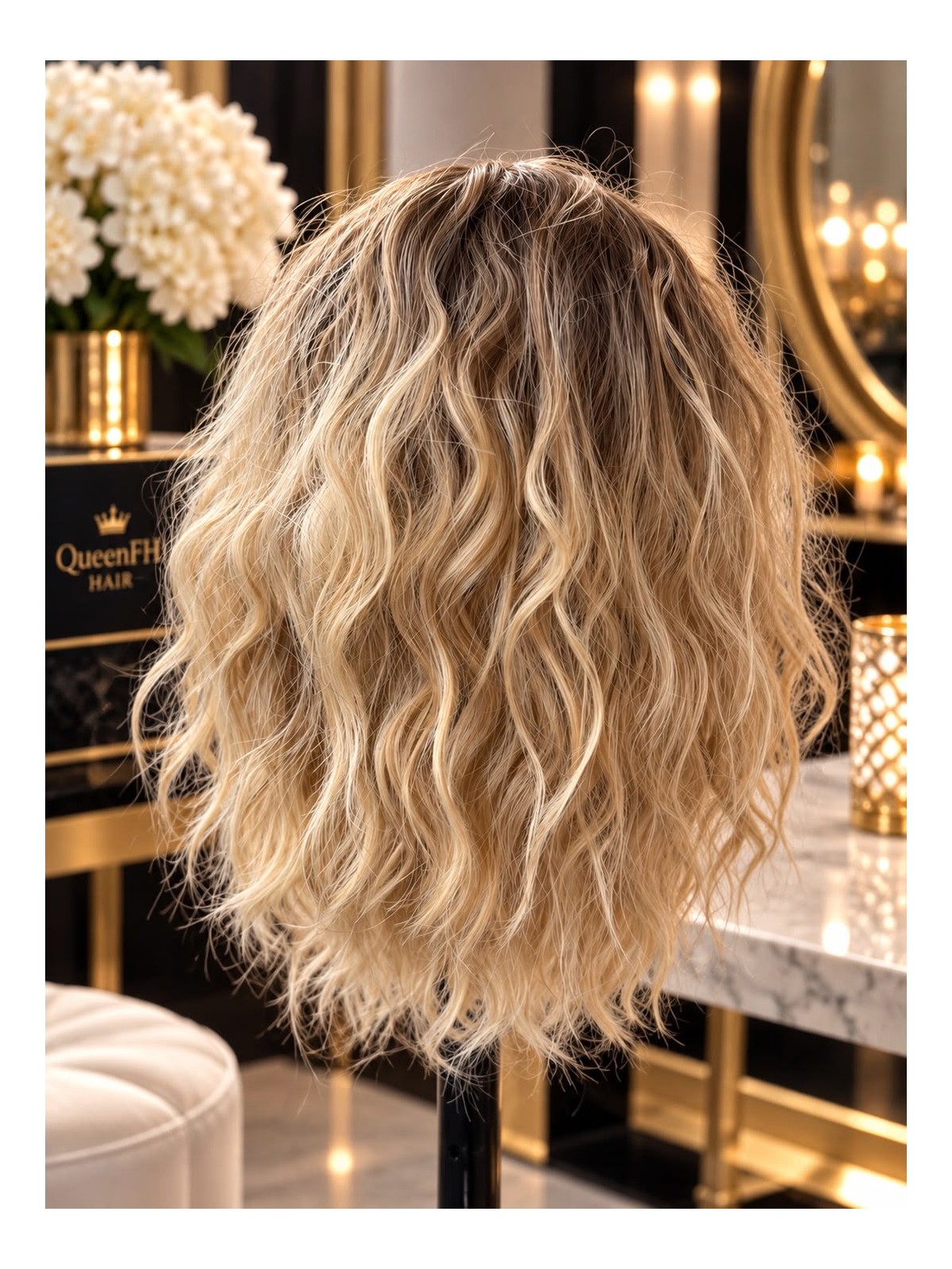 Kuc M1-Ombre ciemny blond z odcieniem ciemnego beżowego blondu 40 cm Kuc M1-Ombre ciemny blond z odcieniem ciemnego beżowego blondu 40 cm