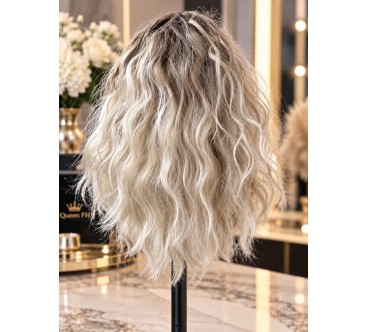 Kuc M6-ciemny blond z platyną 40 cm