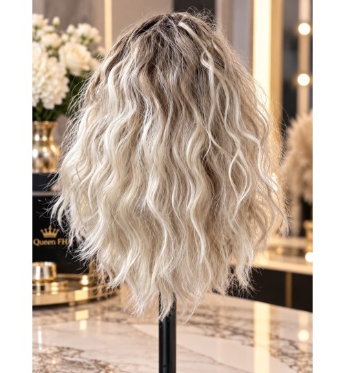 Kuc M6-ciemny blond z platyną 40 cm