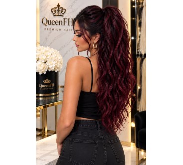 Kuc H18 burgund – kucyk termiczny fala oceaniczna 70 cm