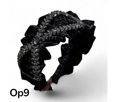 OP 9 OPASKA MARSZCZONA  WELUR Z CYRKONIAMI