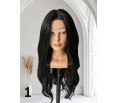 PERUKA 1 LACE FRONT CZARNA LEKKA FALA WŁOS TERMICZNY