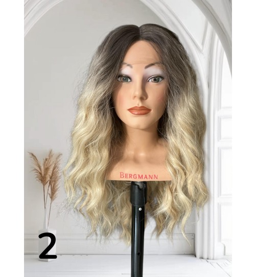 PERUKA 2 OMBRE BLOND LACE FRONT WŁOS TERMICZNY