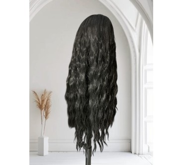 PERUKA 03 LACE FROTN CZARNA 70CM W FALCE