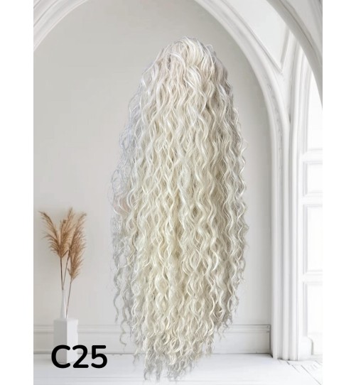 Kuc C 25 z klamerką Platynowy blond