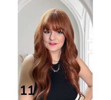 PERUKA 11 W KOLORZE RUDYM Z GRZYWKĄ