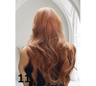 PERUKA 11 W KOLORZE RUDYM Z GRZYWKĄ