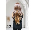 PERUKA 12 FRONT BALEJAGE W CIEPŁYCH CZEKOLADOWYCH BRĄZACH