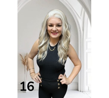 PERUKA 16 PERUKA W ODCIENIACH PERŁWEGO BLONDU Z PLATYNĄ