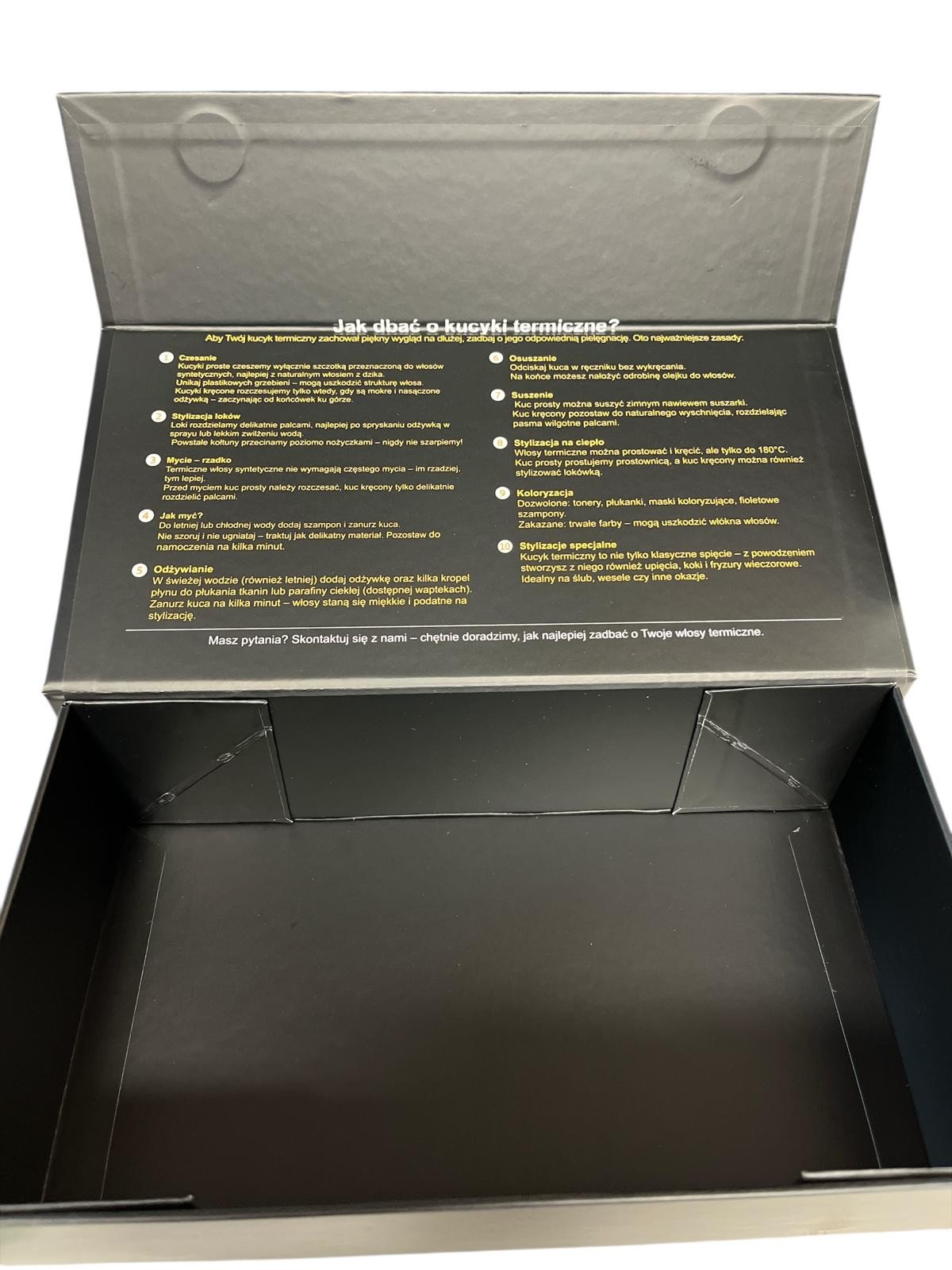 Pudełko do przechowywania kucy